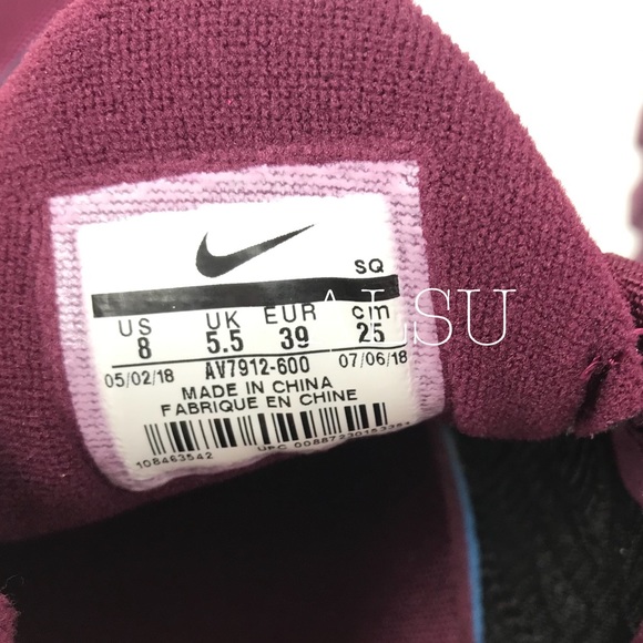 Nike Air Max Plus TN Bordeaux Summit W AUTHENTIC - Picture 8 of 8